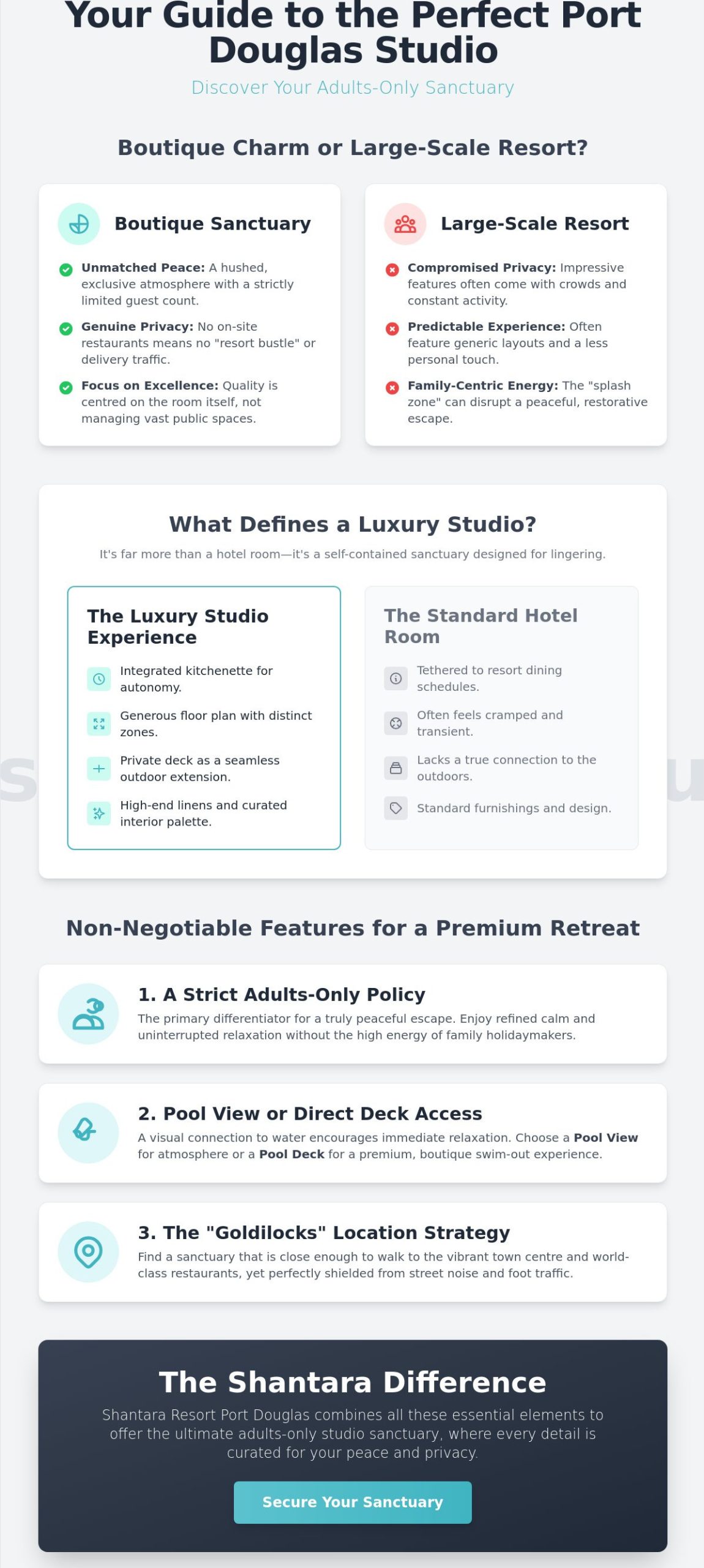 Luxury Studios Port Douglas: The Ultimate Adults-Only Selection Guide